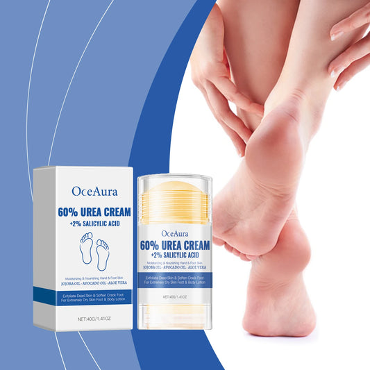 60% Urea Feet Cream Extreme Dry Cracked Rough Thick Dead Skin 2% Salicylic Acid Soften Exfoliate Moisturizer Smooth Nourish Hand