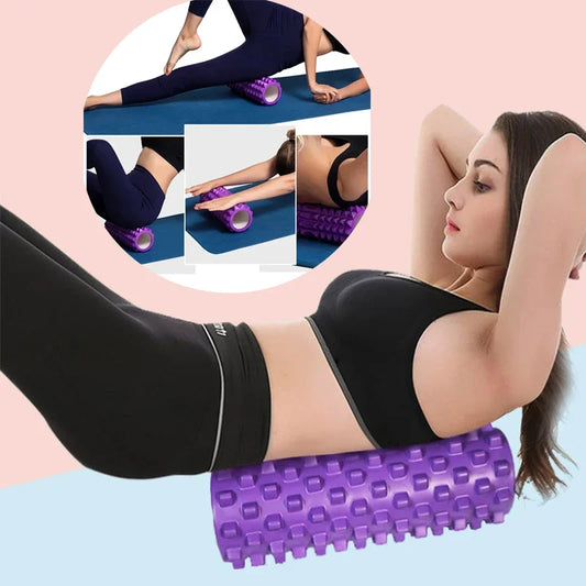 Foam Massage Roller Yoga Column Gym Fitness Pilates Foam Roller Exercise Back Massage Roller Yoga Brick Home Fitness Equipment