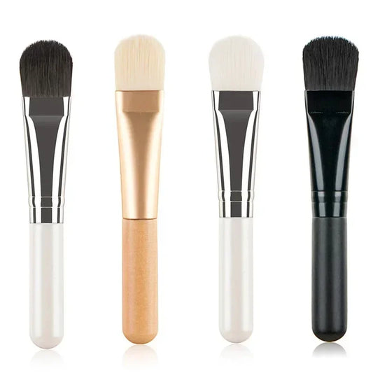 New Face Mask Brush Flat Soft Hair Facial Cleansing Skin Care Blender Foundation Applicator Concealer Brush Beauty Makeup Tool