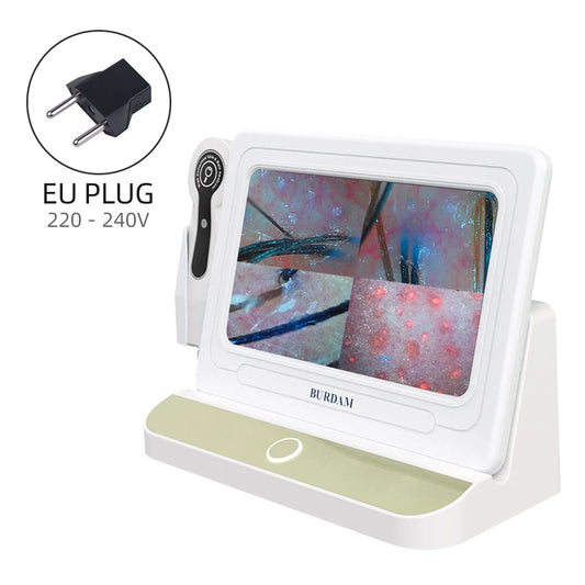 10 inch HD Display Professional Skin Analyzer 50X/200X Magnifying Pore Magnifier Hair Follicle Scalp Detector Skin Test Device
