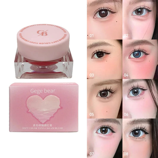 GegeBear Soft Color Cream Blush: Long-Lasting and Hydrating Formula - Natural Finish for a Radiant, High-Beauty Look
